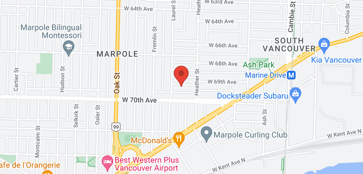map of 846 W 69TH AVENUE